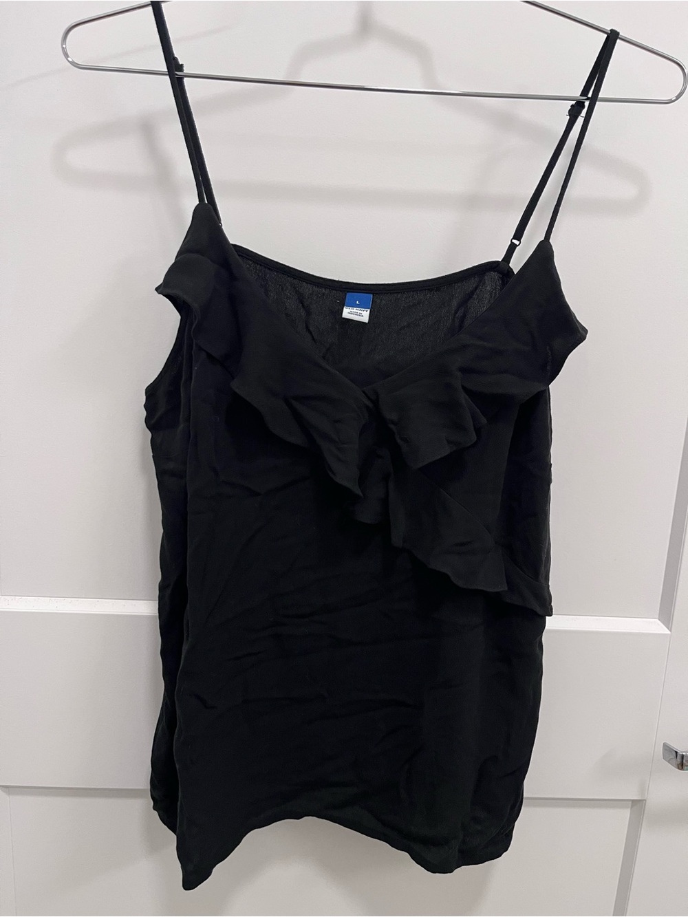 Old Navy Black Ruffle Cami